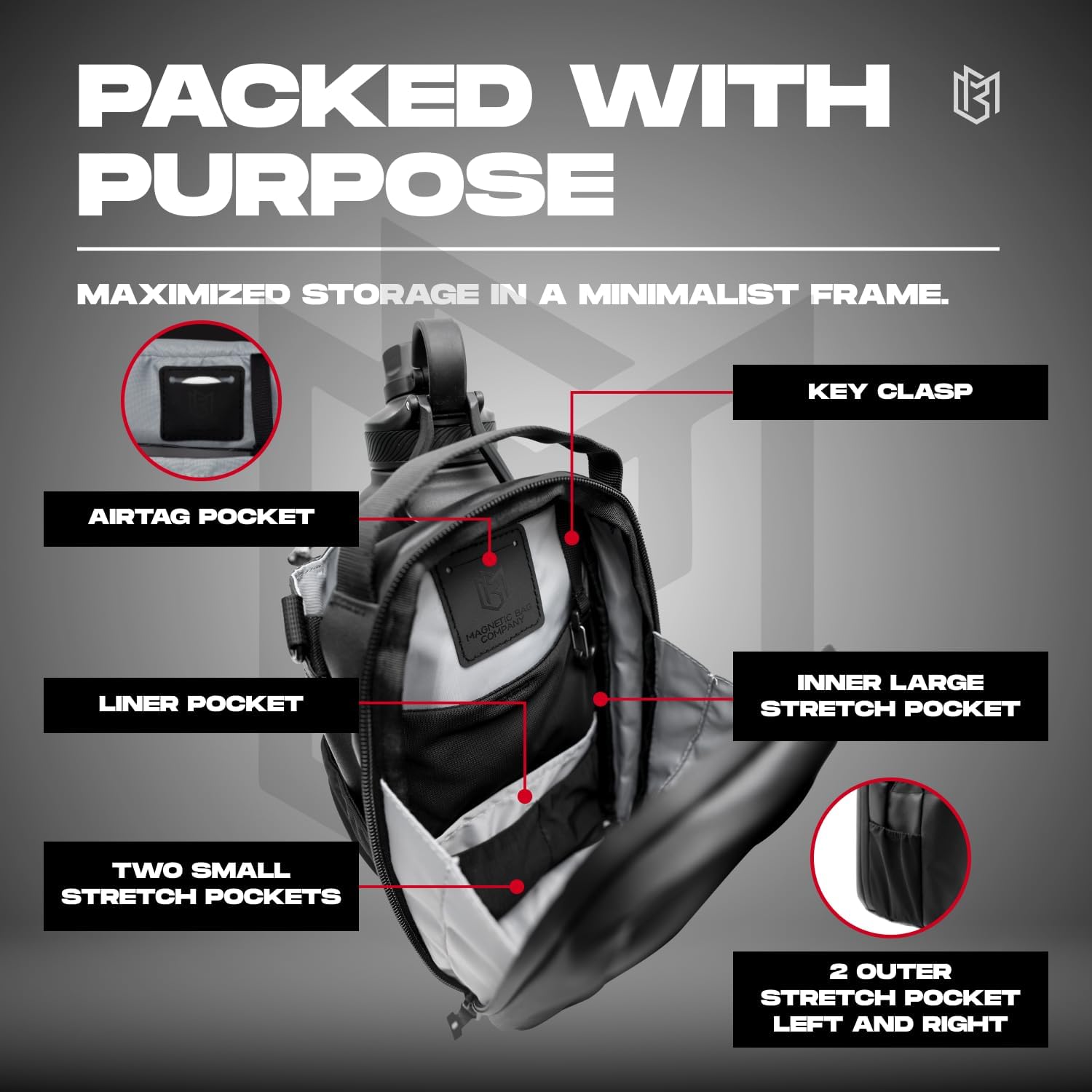 Magnetic Gym Bag - حقيبة جيم مغناطيسية